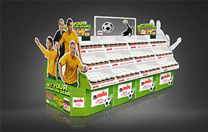 Nutella Socceroos display unit